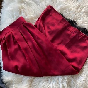 Maroon Flare Skirt